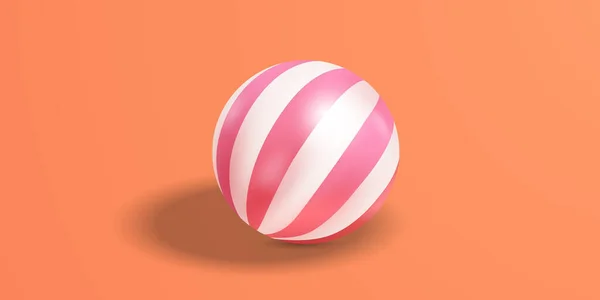 Backgroundbeach Ball3D Vektorová Ilustrace — Stock fotografie