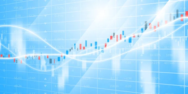 Business Vector Illustration Design Stock Market Charts Forex Trading Charts — Stockfoto