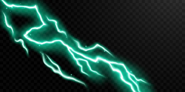 Yıldırım Işığı Efekti Arka Plan Gerçekçiliği Şimşek Elektrik Patlama Vektörü — Stok fotoğraf