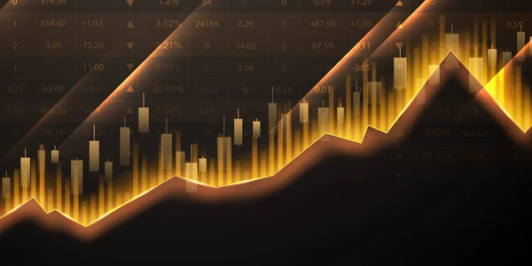 Business Vector Illustration Design Stock Market Charts Forex Trading Charts — Stock fotografie