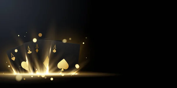 Casino Background Vector Illustration Gambling Poster Banner Elegant Design — Stock Photo, Image