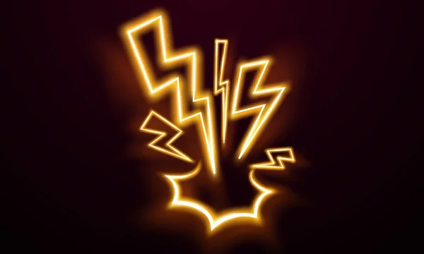 Блискавка Ефект Фону Реалістичний Спалах Блискавкою Електричний Вибух Векторні Ілюстрації — стокове фото