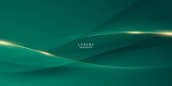 Verde Design Abstract Fundal Elemente Aur Elegante Ilustrație Vectorială — Fotografie, imagine de stoc