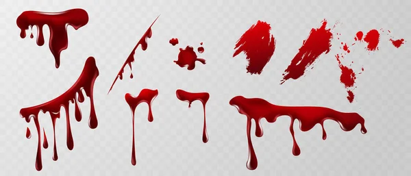 Halloween Sangue Sangue Drip Design Banner Modello Vettoriale Illustrazione — Foto Stock