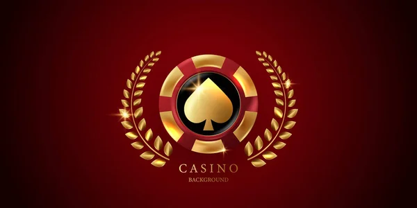 Casino Fundo Vetor Ilustração Para Jogos Azar Cartaz Banner Design — Fotografia de Stock