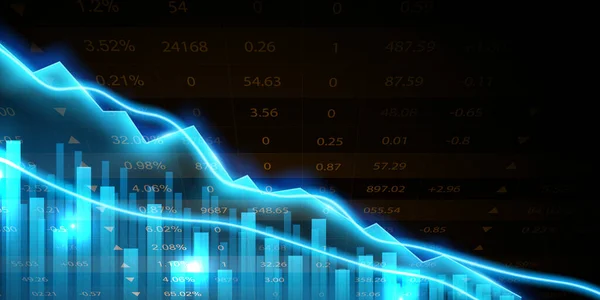 Business Vector Illustration Design Stock Market Charts Forex Trading Charts — Foto de Stock