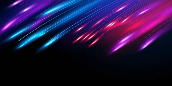 Schöne Lichtgeschwindigkeit Linie Hintergrund Auf Schwarzem Hintergrund Abstrakt Design Vektor — Stockfoto
