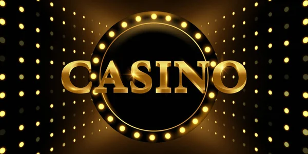 Casino Hintergrund Vektor Illustration Für Glücksspiel Poster Banner Elegantes Design — Stockfoto