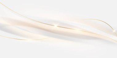 Vektör illüstrasyonlu beyaz lüks arkaplan