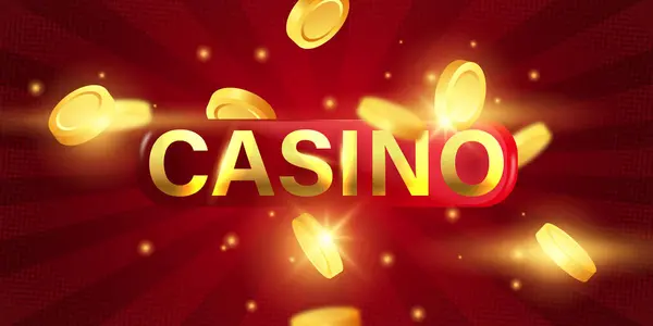 Casino Hintergrund Vektor Illustration Für Glücksspiel Poster Banner Elegantes Design — Stockfoto
