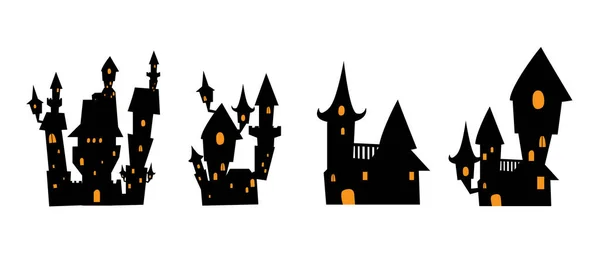 Schöne Halloween Home Design Hintergrund Vector Illustration — Stockfoto