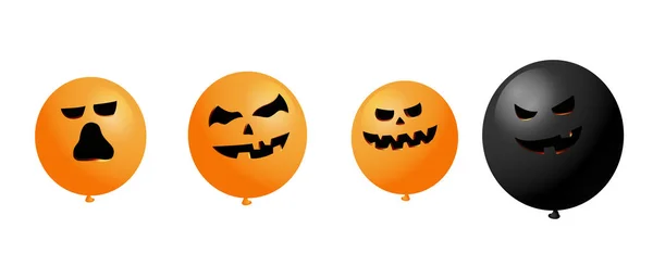 Beautiful Halloween Balloon Design Background Vector Illustration — Stock Photo, Image