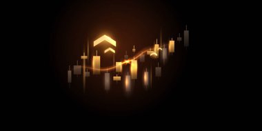 business vector illustration design Stock market charts or Forex trading charts for business and finance ideas.