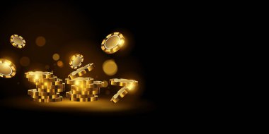 Kumarhane arkaplan illüstrasyon afişi zarif tasarım için