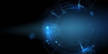 Soyut teknoloji arka planı, modern tasarım vektör illüstrasyonu