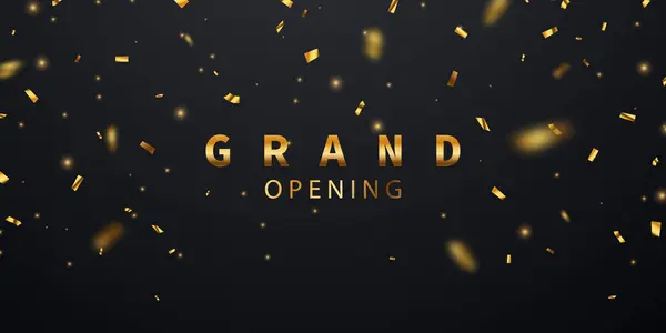 Design your opening card with vector illustrations. Beautiful luxury business banner template