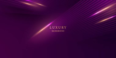 Lüks elementler vektör illüstrasyonlu mor soyut arkaplan