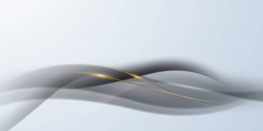 Lüks altın çizgiler vektör illüstrasyonuna sahip soyut arkaplan.