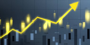 business vector illustration design Stock market charts or Forex trading charts for business and finance ideas.