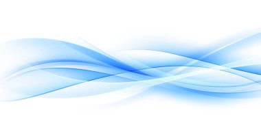 Mavi dalgalar soyut arkaplan, modern tasarım, vektör illüstrasyonu