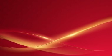 Soyut arkaplan tasarımı modern kırmızı ve altın geometrik elementler vektör çizimi