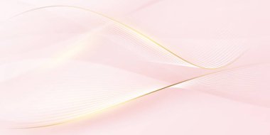 Soyut arkaplan tasarımı, modern pembe ve altın geometrik element tasarımı.