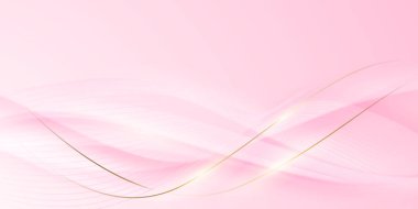 Soyut arkaplan tasarımı, modern pembe ve altın geometrik element tasarımı.