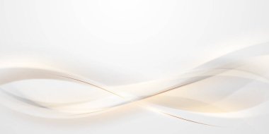 Lüks altın çizgiler vektör illüstrasyonlu beyaz soyut arkaplan