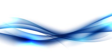 Mavi dalgalar soyut arkaplan, modern tasarım, vektör illüstrasyonu