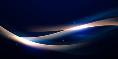 Lüks altın elementler vektör illüstrasyonlu mavi soyut arkaplan