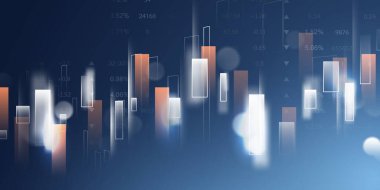 business vector illustration design Stock market charts or Forex trading charts for business and finance ideas.