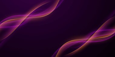 Lüks elementler vektör illüstrasyonlu mor soyut arkaplan