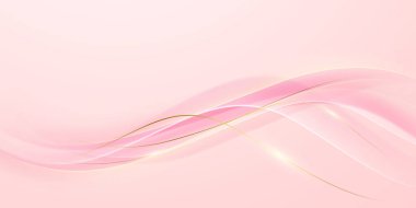 Soyut arkaplan tasarımı, modern pembe ve altın geometrik element tasarımı.