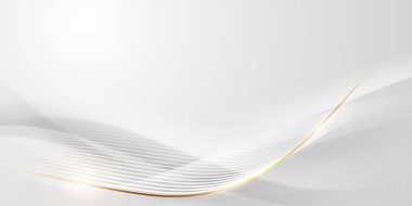 Lüks vektör illüstrasyonlu beyaz soyut arkaplan