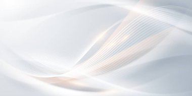 Lüks vektör illüstrasyonlu beyaz soyut arkaplan