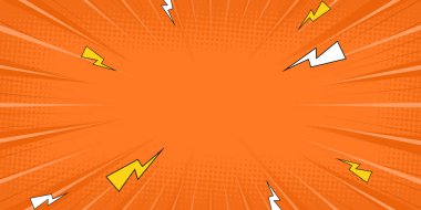 Yarıtonluk Pop Art Style Star Explosion Model Karikatür Arkaplanı, Klasik Tone Light Efekt Vektör İllüstrasyonu Gradyan Desenli Afişi