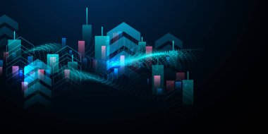business vector illustration design Stock market charts or Forex trading charts for business and finance ideas.