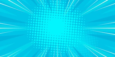 Yarıtonluk Pop Art Style Star Explosion Model Karikatür Arkaplanı, Klasik Tone Light Efekt Vektör İllüstrasyonu Gradyan Desenli Afişi
