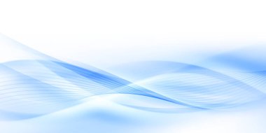 Mavi dalgalar soyut arkaplan, modern tasarım, vektör illüstrasyonu