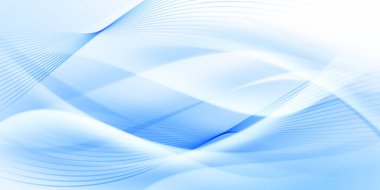 Mavi dalgalar soyut arkaplan, modern tasarım, vektör illüstrasyonu