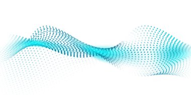 Soyut teknoloji parçacık dalga arka planı. Modern tasarım vektör illüstrasyonu