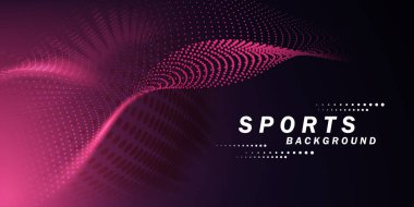 Yarım ton efektli renkli ve soyut bir arkaplan. Spor afişi. Fırça çizimi. Tasarım için elementler.