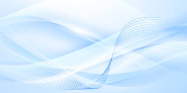 Mavi dalgalar soyut arkaplan, modern tasarım, vektör illüstrasyonu