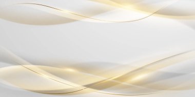 Lüks vektör illüstrasyonlu beyaz soyut arkaplan