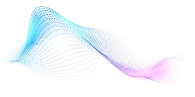 Soyut teknoloji parçacık dalga arka planı. Modern tasarım vektör illüstrasyonu