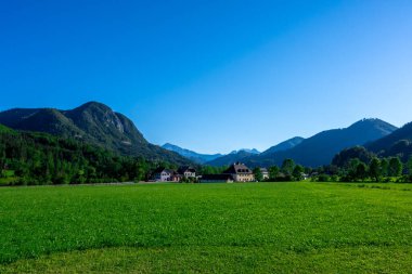 Mountains surrounding the Austrian village