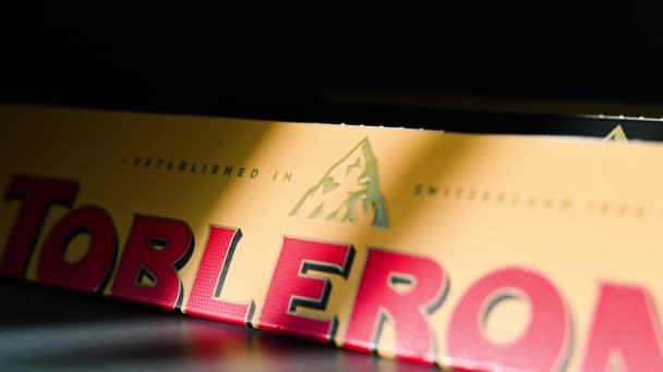Sezimovo Usti République Tchèque Mars 2023 Production Chocolat Suisse Toblerone — Video