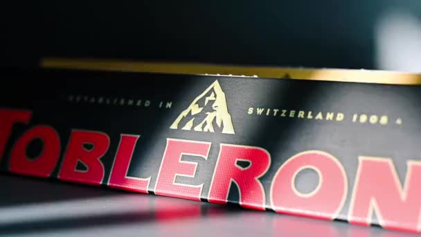 Sezimovo Usti Çek Cumhuriyeti Mart 2023 Sviçre Çikolatalı Toblerone Üretimi — Stok video