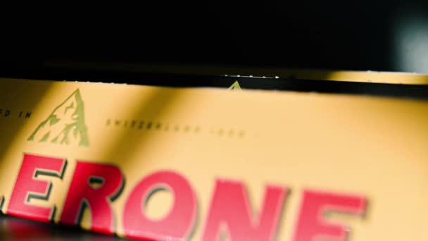 Sezimovo Ústí Česká Republika Března 2023 Výroba Švýcarské Čokolády Toblerone — Stock video