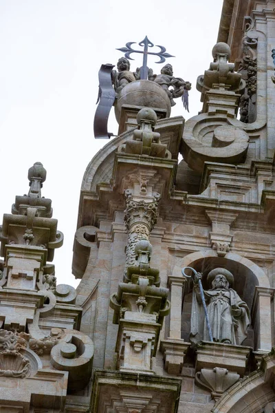Cathedral Santiago Compostela Galicia Spain Details — Stock Photo, Image